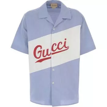 Детская рубашка Gucci, синий