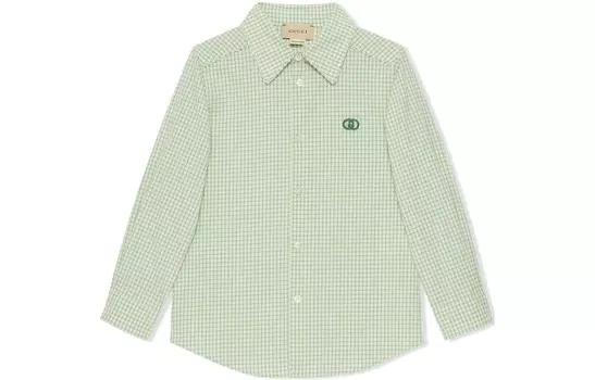 Детская рубашка Gucci, зеленый