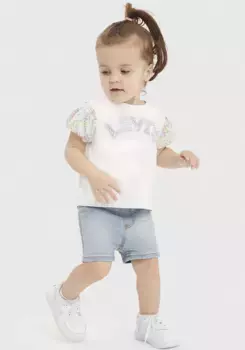 Детская рубашка и штаны Levi's для ДЕВОЧЕК Levi'S Kids, цвет Sugar Swizzl