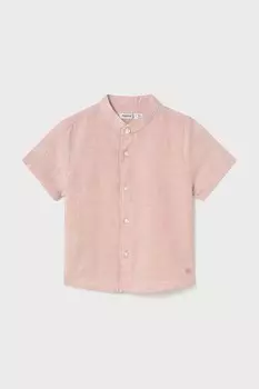 Детская рубашка из льняной смеси Mayoral, красный