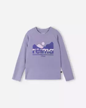 Детская рубашка из смесовой шерсти Viisas Reima, цвет Blooming Lilac