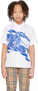Детская рубашка ЭКД Burberry, цвет White