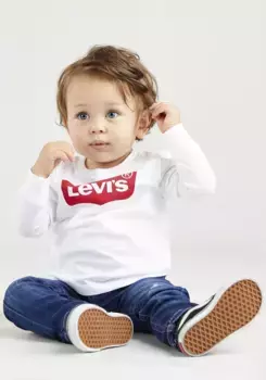 Детская рубашка Levi's с длинными рукавами "BATWING TEE", УНИСЕКС Levi'S Kids, белый
