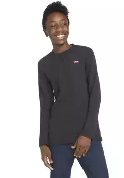Детская рубашка Levi's с длинными рукавами "LS THERMAL TOP", для МАЛЬЧИКОВ Levi'S Kids, черный