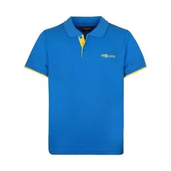 Детская рубашка-поло Bergen XT Glowing Blue/Mull Yellow TROLLKIDS, цвет gelb