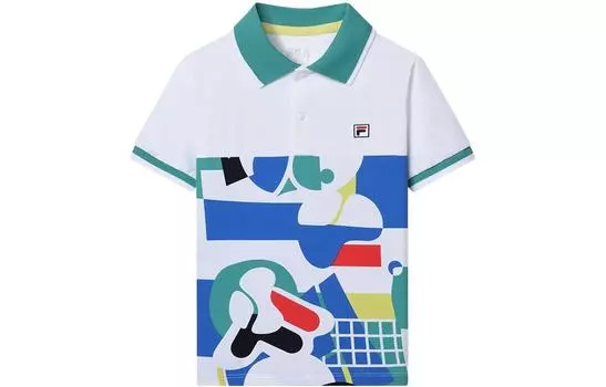 Детская рубашка-поло FILA, цвет Allover Print