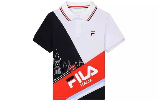 Детская рубашка-поло FILA, цвет Allover Print