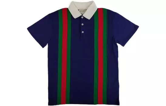 Детская рубашка-поло Gucci, синий