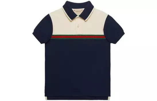 Детская рубашка поло Gucci, синий