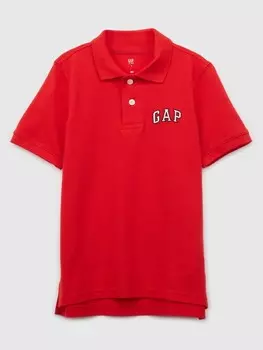 Детская рубашка-поло с логотипом Gap, красный