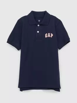 Детская рубашка-поло с логотипом Gap, синий