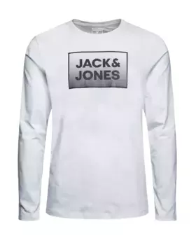 Детская рубашка с длинными рукавами Jack & Jones "JJSTEEL TEE LS JNR" Jack & Jones Junior, белый