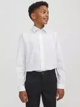 Детская рубашка с длинными рукавами Jack & Jones "JJJOE SHIRT LS TC NOOS JNR" Jack & Jones Junior, белый