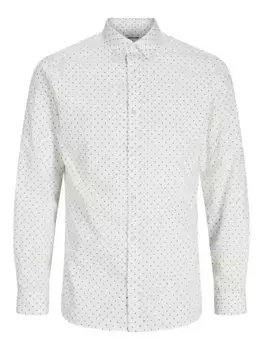 Детская рубашка с длинными рукавами Jack & Jones "JJJOE PRINT SHIRT LS AW24 JNR" Jack & Jones Junior, цвет White Detail