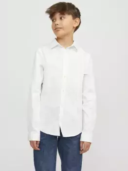 Детская рубашка с длинными рукавами Jack & Jones "JPRPARMA SHIRT L/S NOOS JNR" Jack & Jones Junior, белый