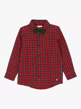 Детская рубашка с галстуком-бабочкой Angel & Rocket, красный
