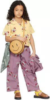 Детская рубашка с коротким рукавом с желтыми цветами The Campamento