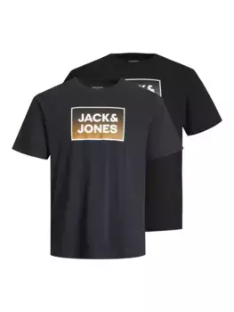 Детская рубашка с короткими рукавами Jack & Jones "JJSTEEL TEE SS JNR 2PK MP" Jack & Jones Junior, черный