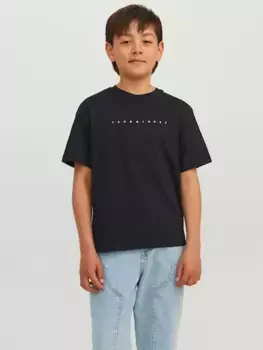 Детская рубашка с короткими рукавами Jack & Jones "JJESTAR JJ TEE SS NOOS JNR" Jack & Jones Junior, черный