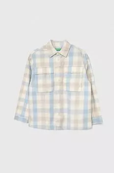 Детская рубашка United Colors of Benetton, бежевый