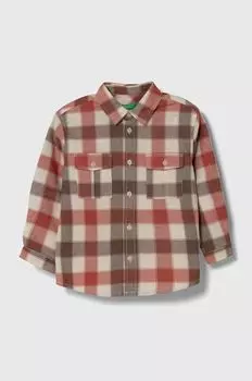 Детская рубашка United Colors of Benetton, гранат