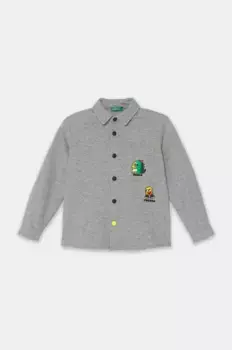 Детская рубашка United Colors of Benetton, серый