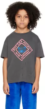 Детская серая футболка 'Animal Sanctuary' Bonmot Organic