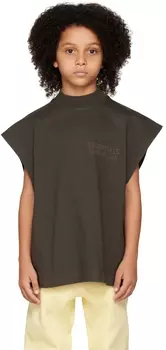 Детская серая футболка с мышцами Fear of God ESSENTIALS