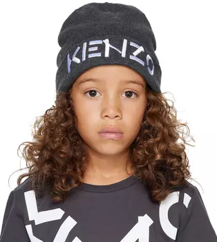 Детская серая шляпа без застежки Kenzo Paris
