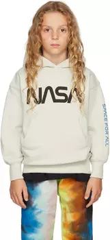 Детская серая толстовка с капюшоном Moz Molo