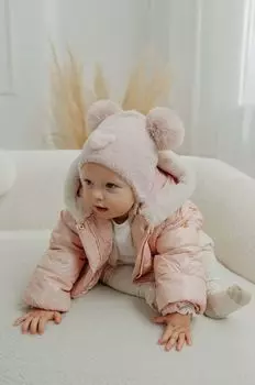 Детская шапка ALLYS IIA из смесовой шерсти Jamiks, розовый