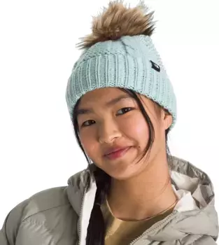 Детская шапка-бини Oh Mega Fur с помпоном The North Face, цвет Muted Pine