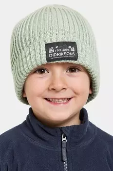 Детская шапка BUS KDS BEANIE Didriksons, зеленый