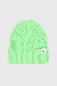 Детская шапка Calvin Klein Jeans, зеленый