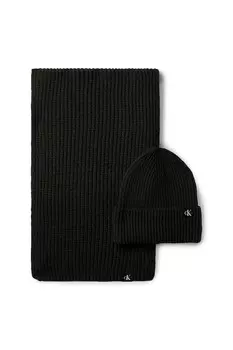 Детская шапка и шарф Calvin Klein Jeans, черный