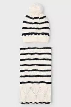 Детская шапка и шарф Mayoral, бежевый