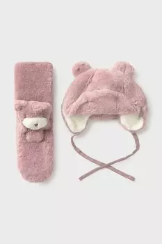 Детская шапка и шарф Mayoral, розовый