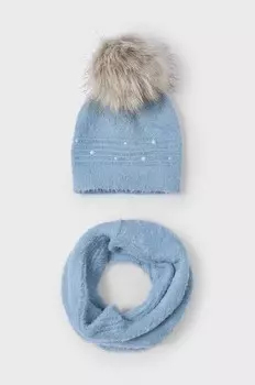 Детская шапка и шарф Mayoral, синий