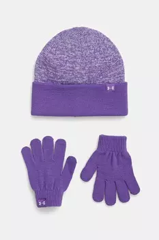 Детская шапка и варежки G Beanie Under Armour, фиолетовый