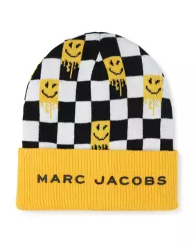 Детская шапка из полиэстера золотого цвета Marc Jacobs, желтый