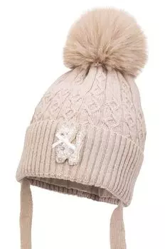 Детская шапка из смесовой шерсти ANE II Jamiks, бежевый