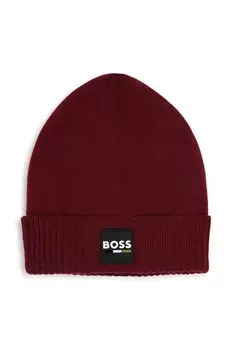 Детская шапка из смесовой шерсти Boss, красный