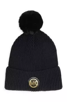 Детская шапка из смесовой шерсти Michael Kors, черный