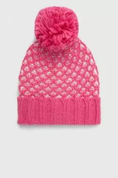 Детская шапка из смесовой шерсти United Colors of Benetton, розовый