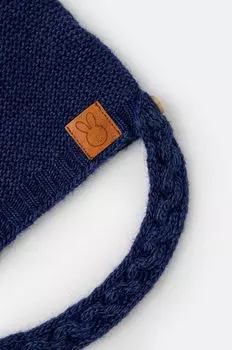 Детская шапка из смесовой шерсти United Colors of Benetton, темно-синий