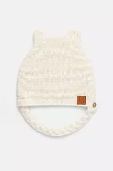 Детская шапка из смесовой шерсти United Colors of Benetton, бежевый