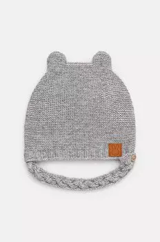 Детская шапка из смесовой шерсти United Colors of Benetton, серый