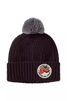 Детская шапка Jack Wolfskin POMPOM BADGE, гранатовый