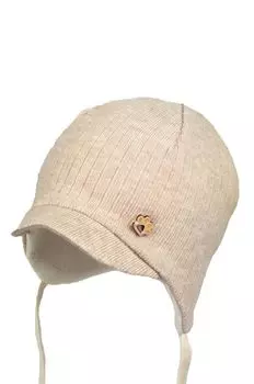 Детская шапка Jamiks ОЛИВКА, бежевый