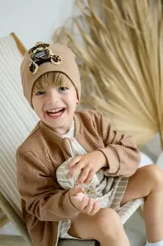 Детская шапка JORDI Jamiks, коричневый